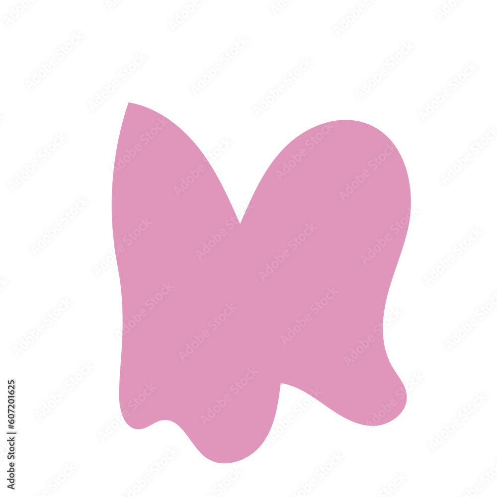 Pink abstract shape vector Pink abstract shape vector