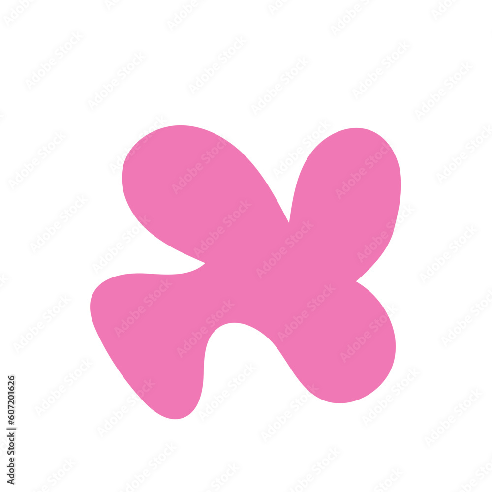 Pink abstract shape vector Pink abstract shape vector