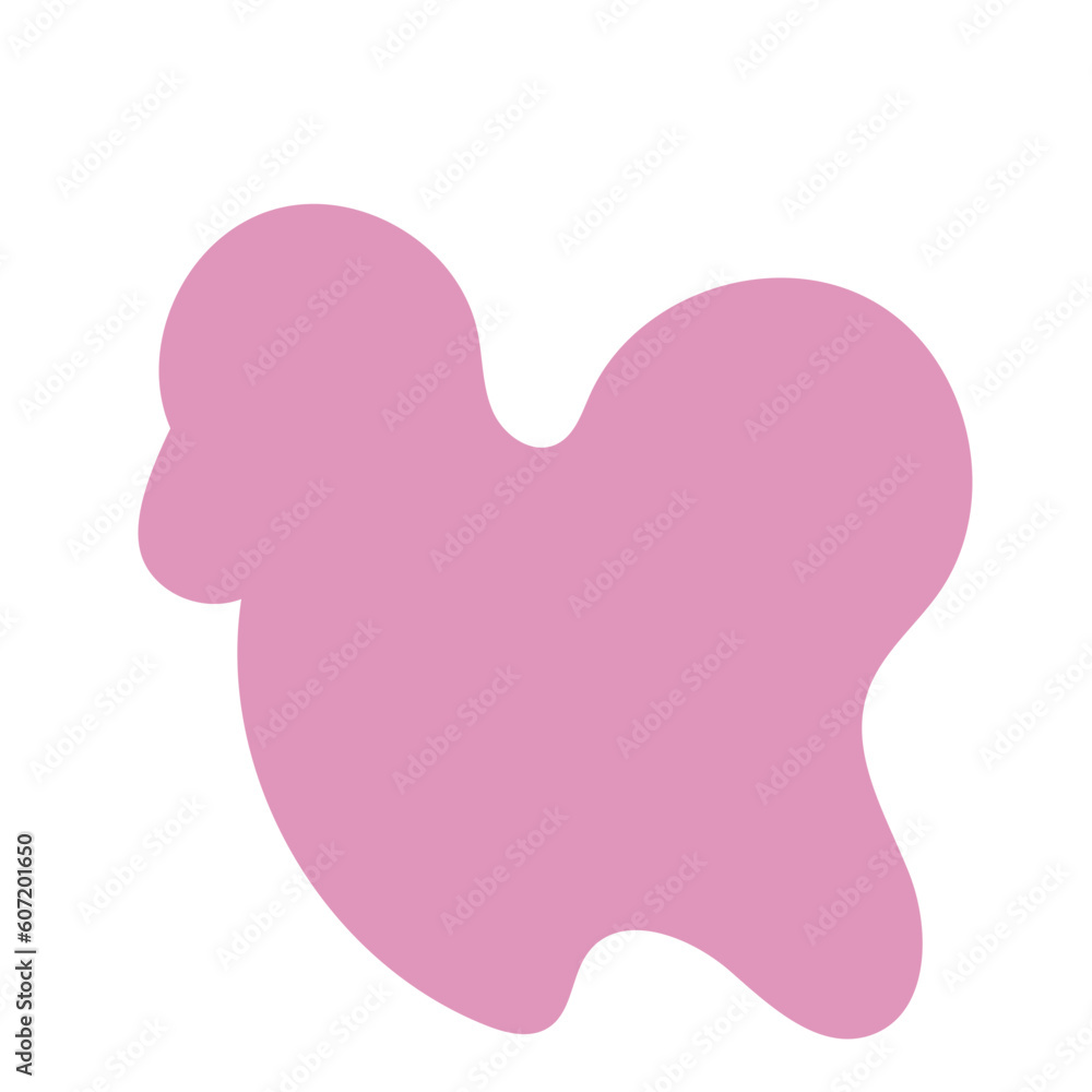 Pink abstract shape vector Pink abstract shape vector