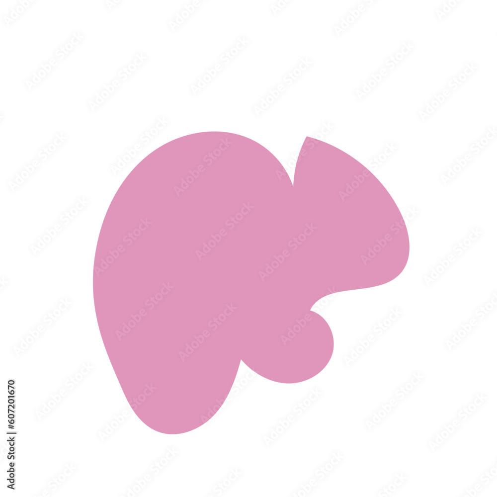 Pink abstract shape vector Pink abstract shape vector
