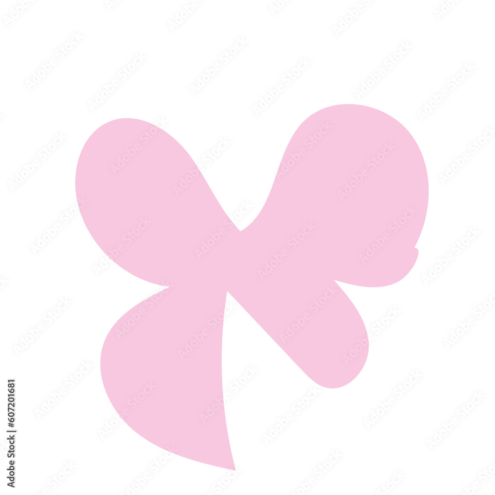 Pink abstract shape vector 