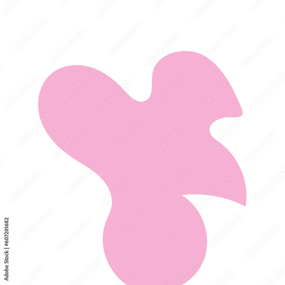 Pink abstract shape vector Pink abstract shape vector