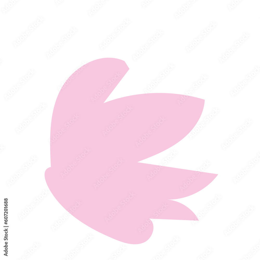 Pink abstract shape vector Pink abstract shape vector