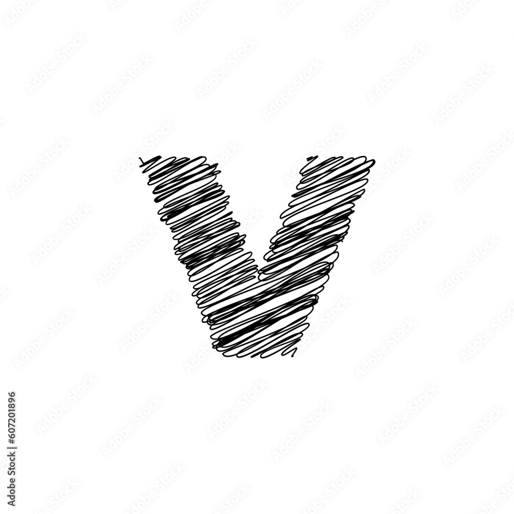 Obraz premium Alphabet scribble