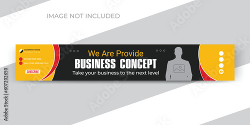 Youtube cover and corporate business company channel ads promotion banner design template