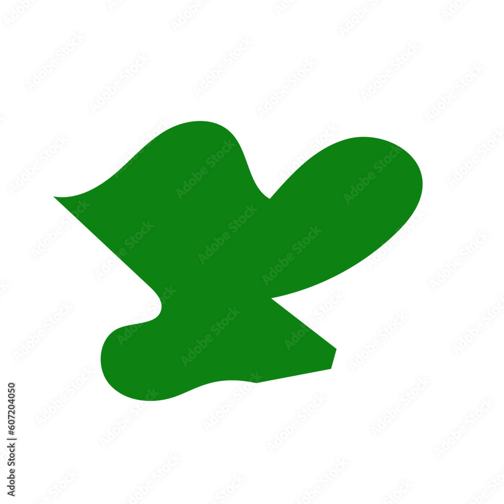 Fototapeta premium Green Abstract Blob Shapes