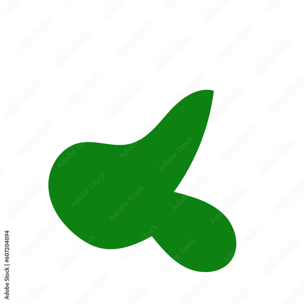 Fototapeta premium Green Abstract Blob Shapes