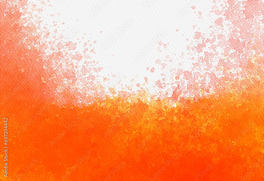 Hot fire abstract watercolor background