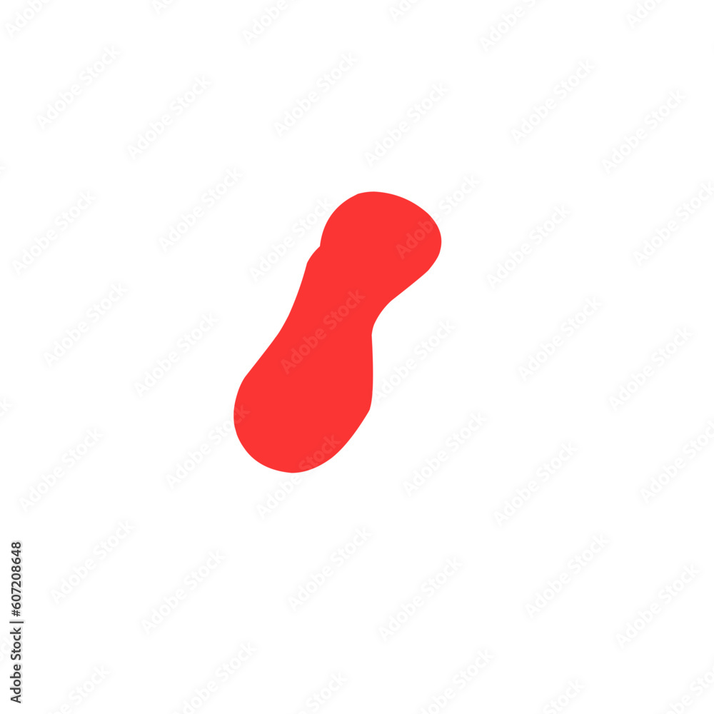 Red blob shape Red blob shape