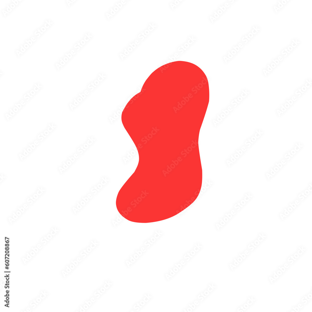 Red blob shape Red blob shape