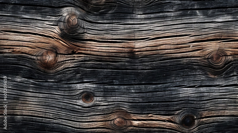 A textured wooden surface in close-up view. Generative AI A textured wooden surface in close-up view. Generative AI