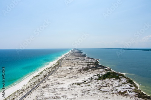 Aerial view of Navarre Beach, Florida