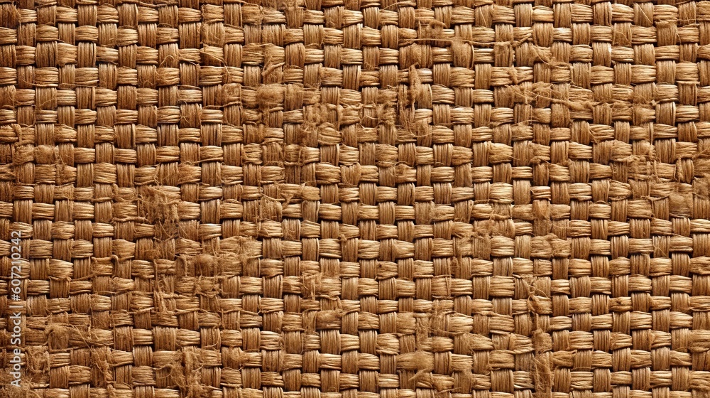 A detailed close-up of a handwoven textile. Generative AI A detailed close-up of a handwoven textile. Generative AI