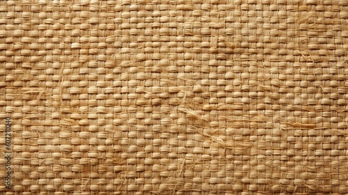 A detailed close-up of a woven textile fabric. Generative AI