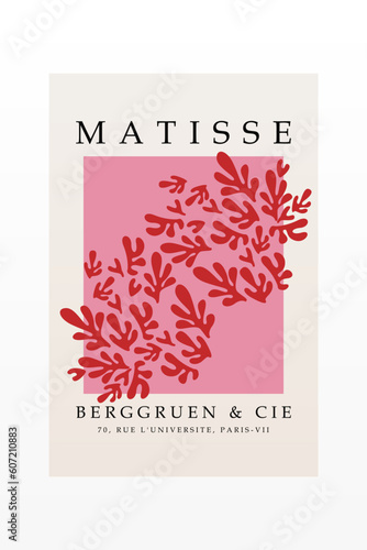 Matisse wall art decoration poster. Printable matisse wall decor poster