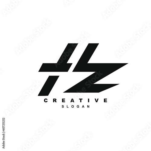 Letter TZ or HZ logo design vector for your brand or business photo