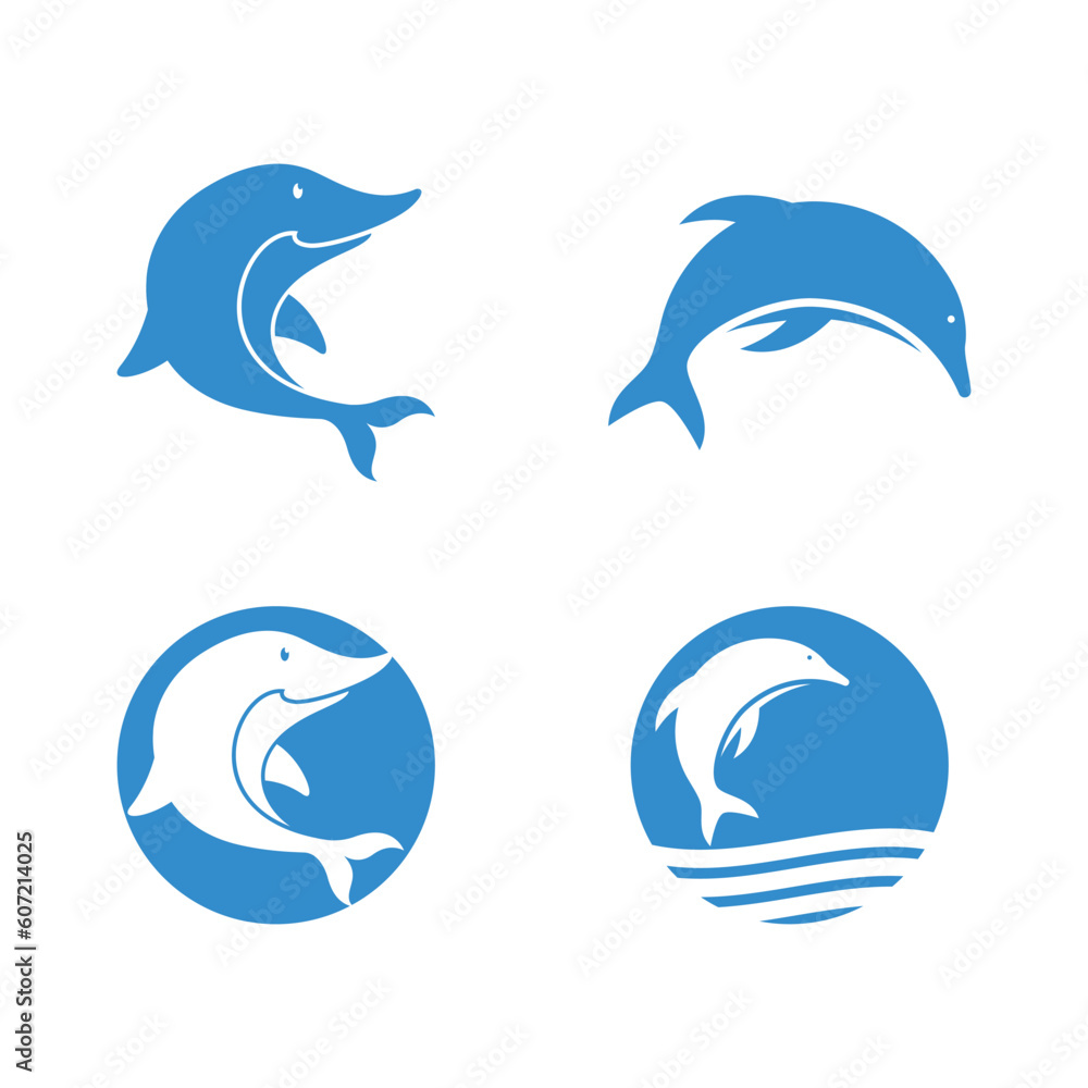 Fototapeta premium Dolphin logo icon