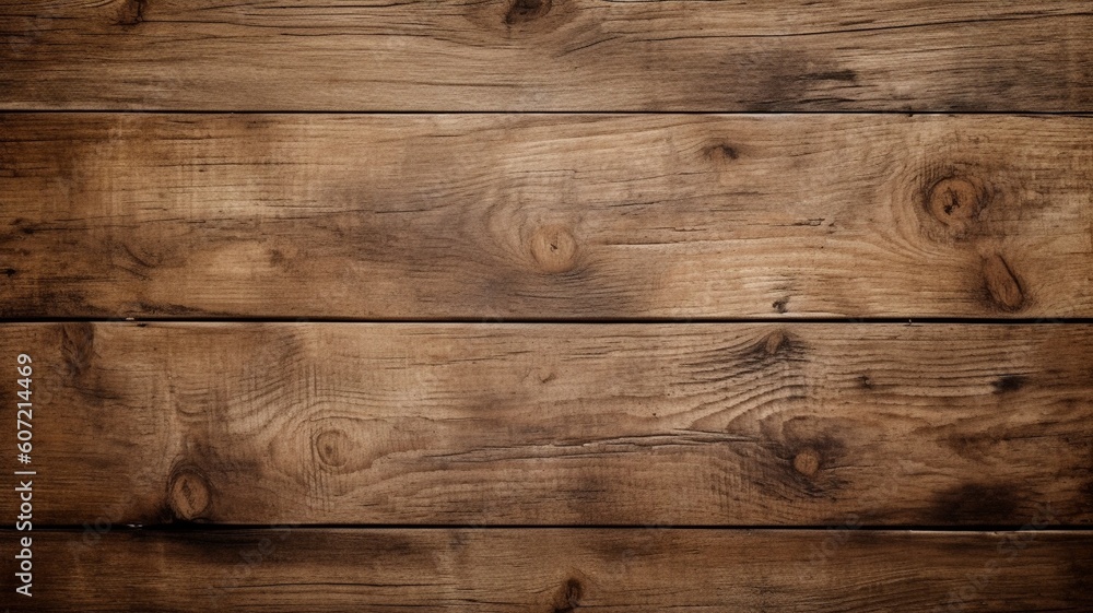 Naklejka premium old wood textured wallpaper Generative AI