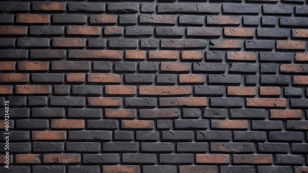 Old brick wall design Generative AI