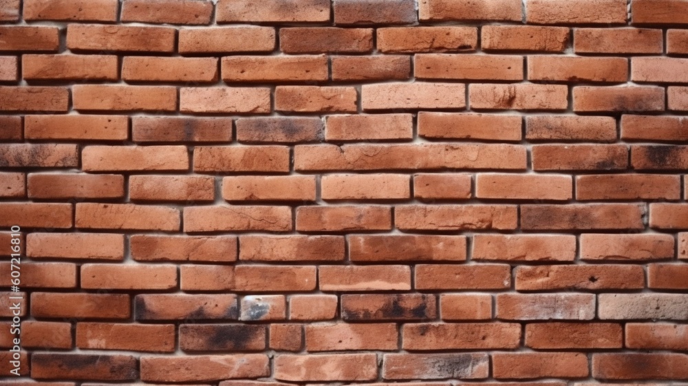 Obraz premium Old brick wall design Generative AI