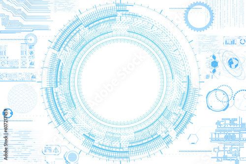 テクノロジーイメージ ブルー