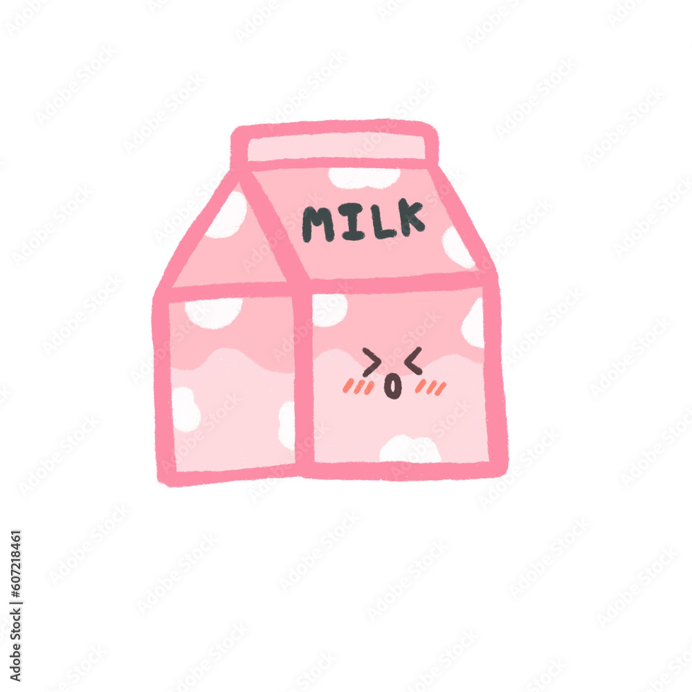 kawaii strawberry milk