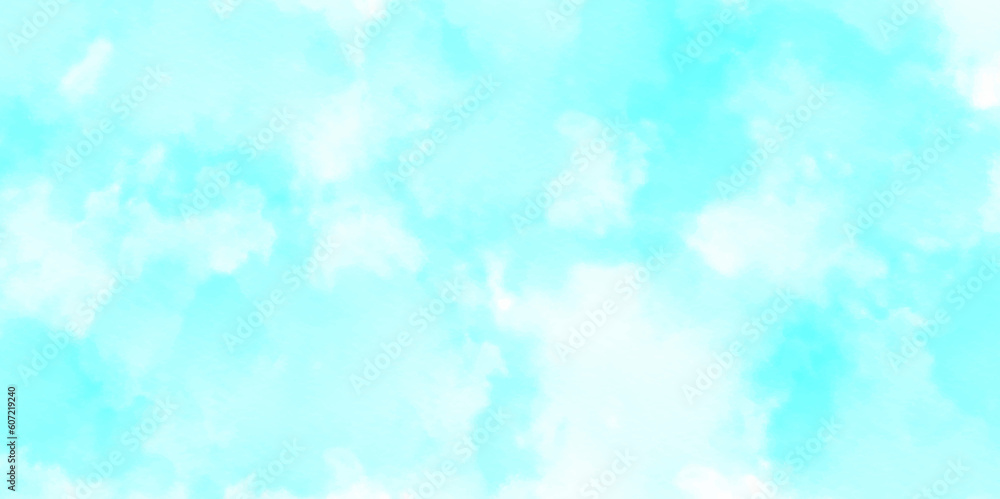 Abstract watercolor wallpaper grunge and cloudy background. Abstract watercolor background with blue in the sky clouds.	