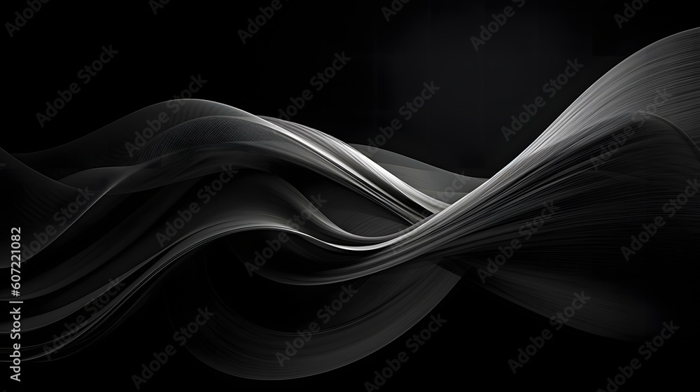 Fototapeta premium 美しく神秘的なモノクロの世界の背景