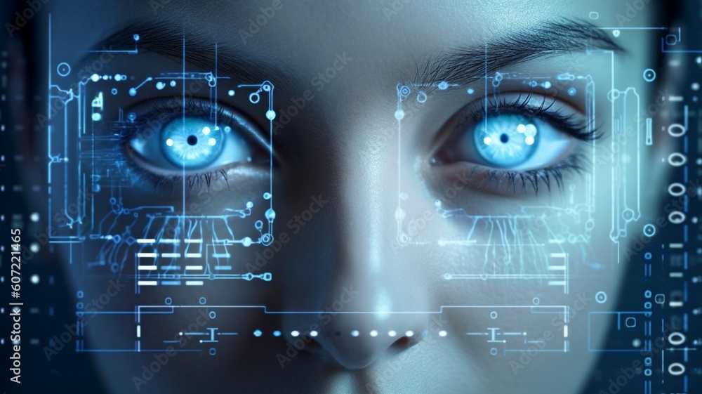 digital technology screen in the future. GENERATE AI digital technology screen in the future. GENERATE AI