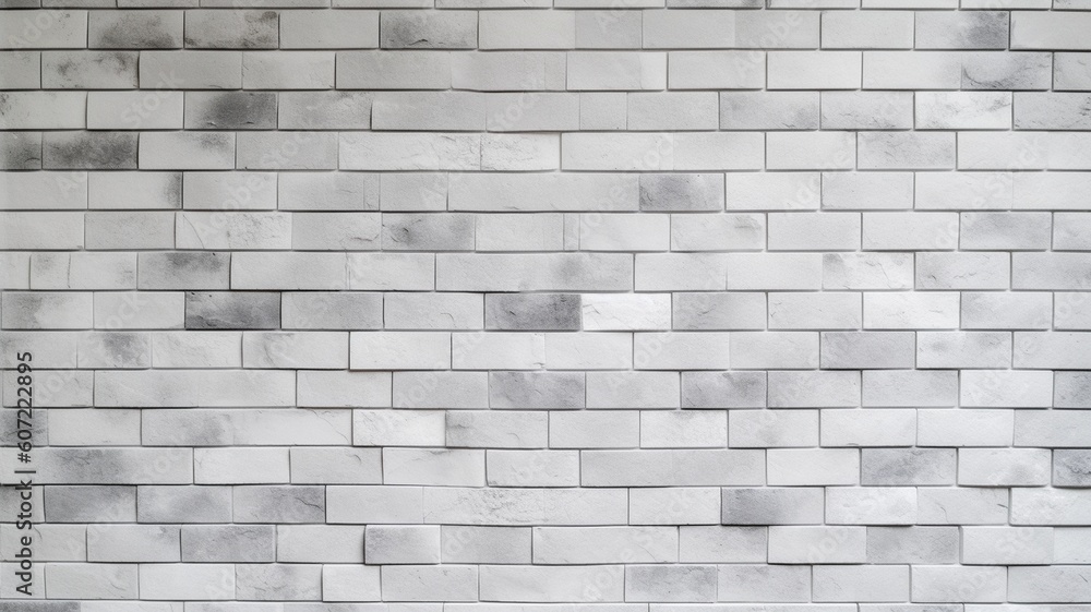 White brick wall texture background Generative AI White brick wall texture background Generative AI