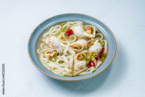 Fotografia golbaengi tang, Korean style sea snail soup food cuisine