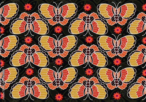 Batik Indonesian: is a technique of wax-resist dyeing applied to whole cloth, or cloth made using this technique originated from Indonesia.