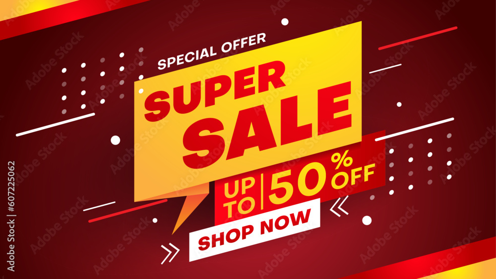 sale banner design for web or social media. vector illustration