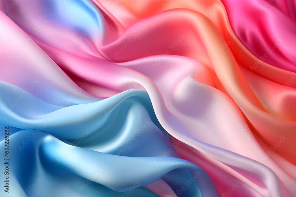 Obraz premium Close-up texture of natural beige fabric or cloth in colorful color. Fabric texture of natural cotton or linen textile material. canvas background. Generative AI illustration