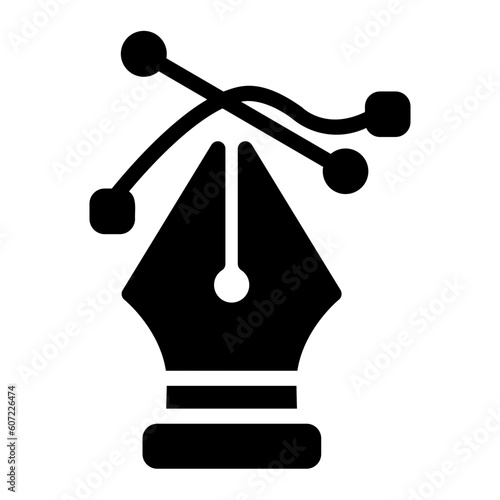 pen tool Solid icon