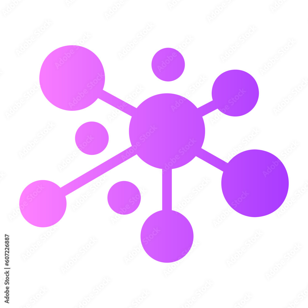 nodes Gradient icon nodes Gradient icon