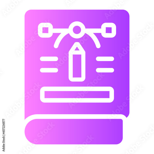 editorial design Gradient icon