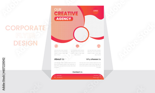 Corporate Flyer design, Creative Flyer layout, Business Template, modern stylish flyer, fresh clean leaflet	
