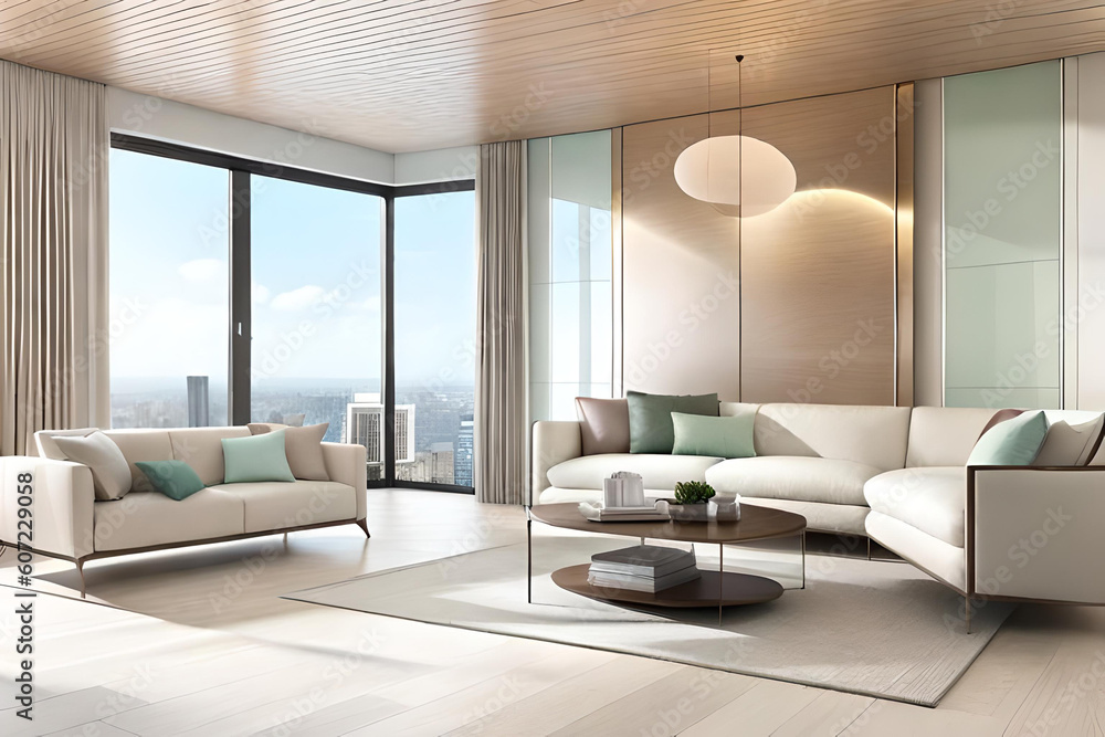 Step into the epitome of contemporary design with this modern living ...