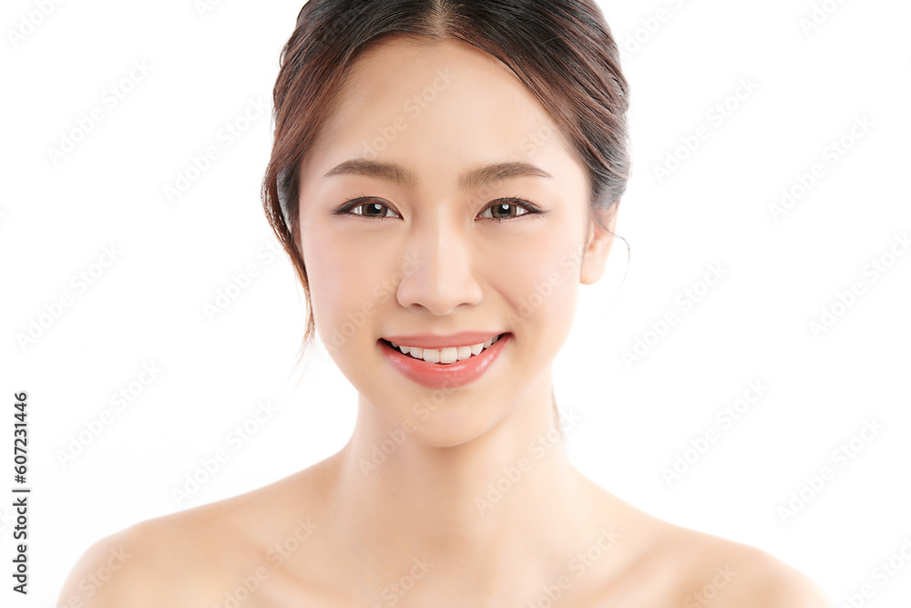 Beautiful young asian woman with clean fresh skin on white background, Face care, Facial treatment, Cosmetology, beauty and spa, Asian women portrait. Beautiful young asian woman with clean fresh skin on white background, Face care, Facial treatment, Cosmetology, beauty and spa, Asian women portrait.