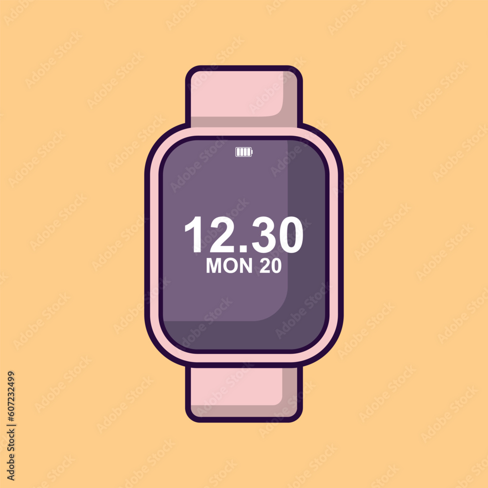 Smart watch Vector, Modern Digital Watch Smart watch Vector, Modern Digital Watch