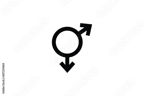 homosexual partner symbol. Outline icon style design. Simple vector design editable