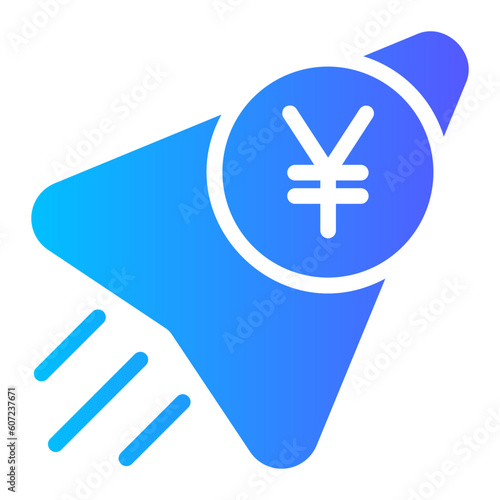 yen gradient icon