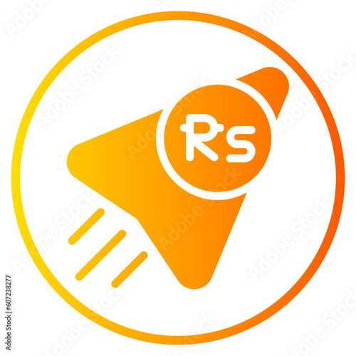 rupee gradient icon