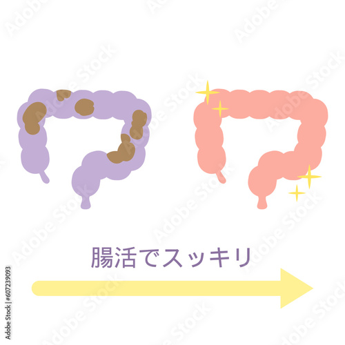 溜まった便が解消してスッキリした大腸