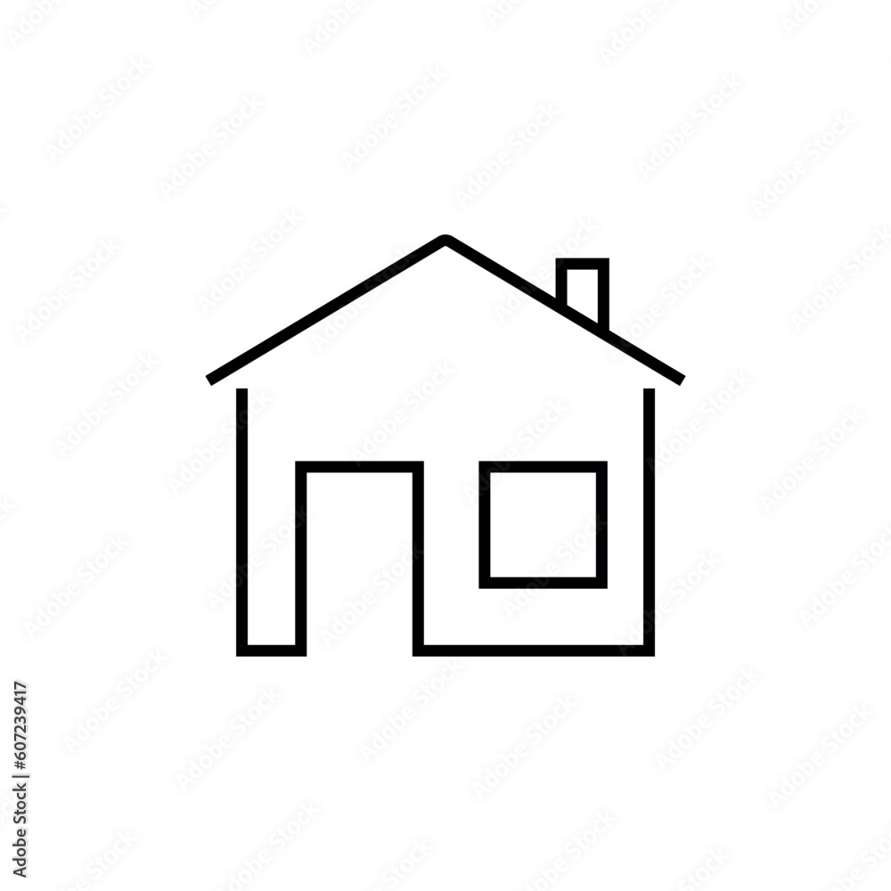 House line icon, logo vector House line icon, logo vector
