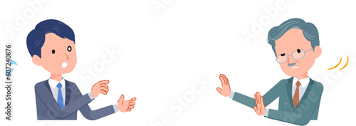 提案を拒否されるビジネスシーン