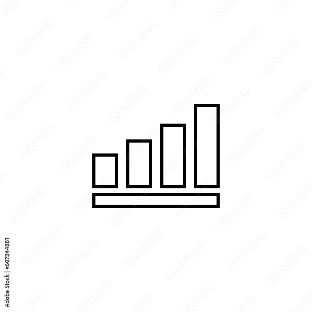 Graph line icon, chart, financial indicators logo vector Graph line icon, chart, financial indicators logo vector