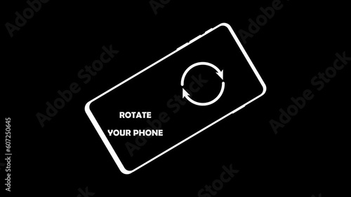 rotate your phone transition animation rotate phone screen social media gaming movie video