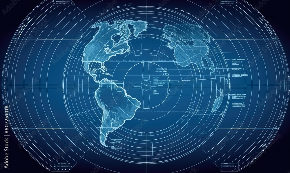 Blueprint of Earth presents an intricate depiction of its landmasses and oceans. Creating using generative AI tools Blueprint of Earth presents an intricate depiction of its landmasses and oceans. Creating using generative AI tools
